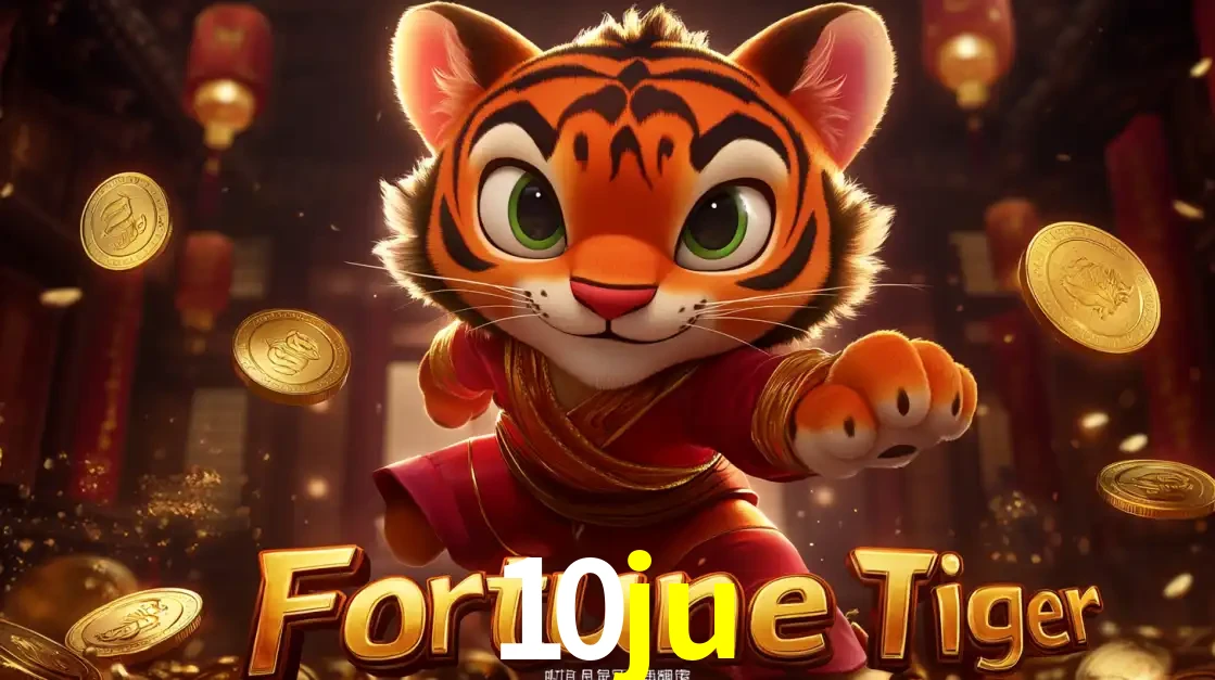 O carismático mascote do jogo de slot Fortune Tiger, um tigre fofo em pose de artes marciais, pronto para trazer sorte e multiplicadores de ganhos no cassino online 10ju.