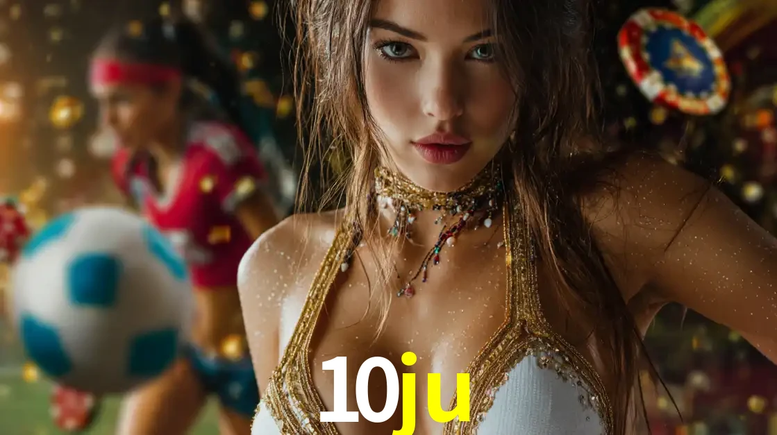 Mulher elegante representando a combinação de glamour e emoção das apostas esportivas, com uma jogadora de futebol ao fundo, destacando a ação no 10ju.